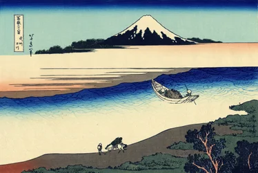 La rivière Tama dans la province de Musashi